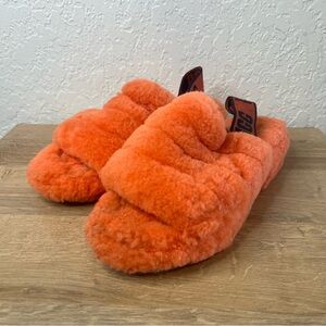 UGG FLUFF YEAH SLIDE-ORANGE/ WOMENS SIZE 8
